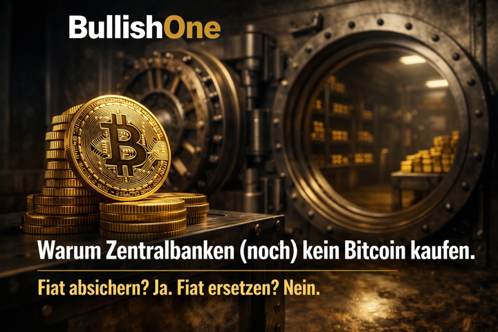 Warum Zentralbanken (noch) kein Bitcoin kaufen